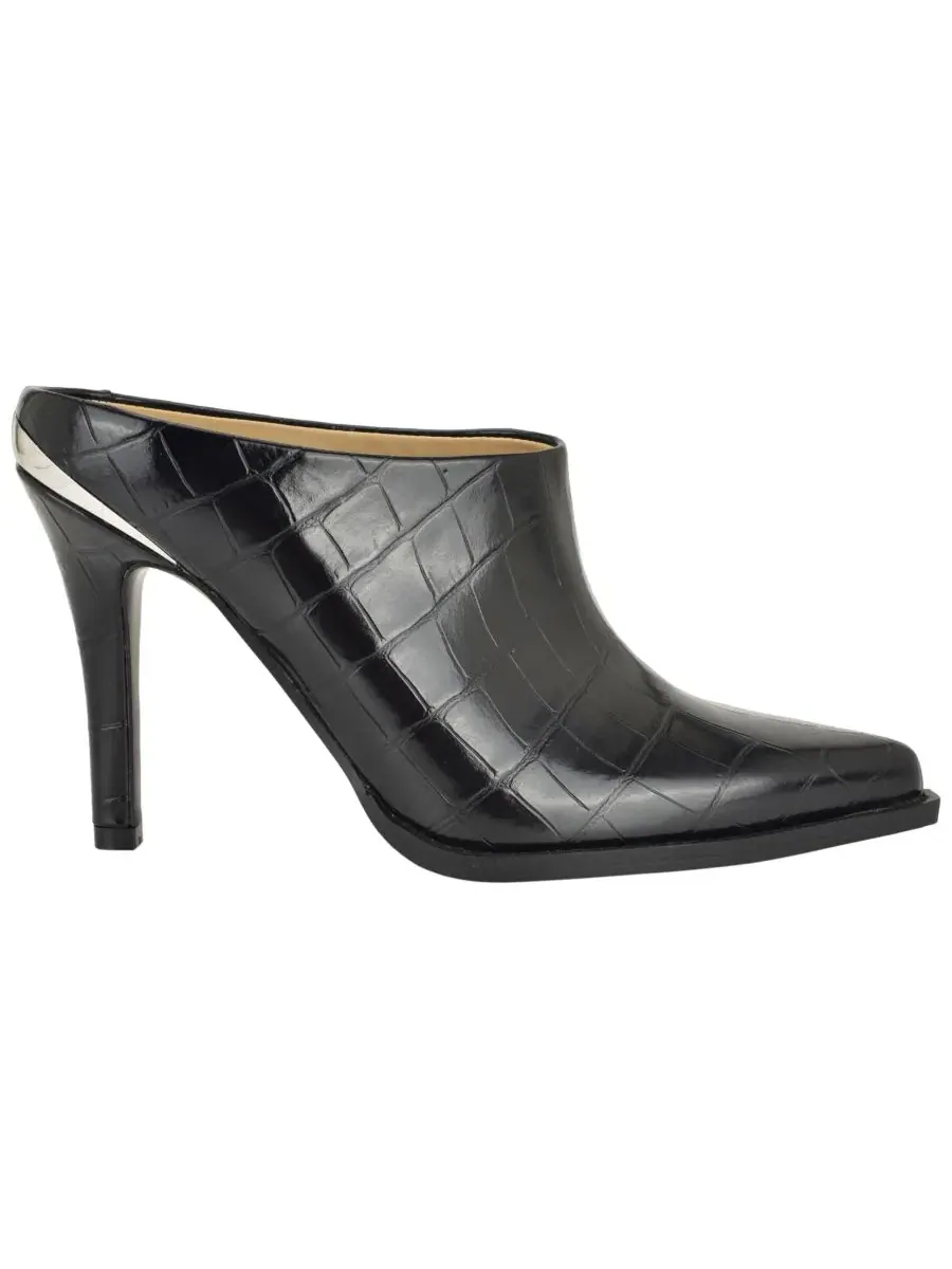 Женские мюли-лодочки на каблуке Reiser Pointed Toe Stiletto Dress Mules Nine West — изображение 2 из 5, черный