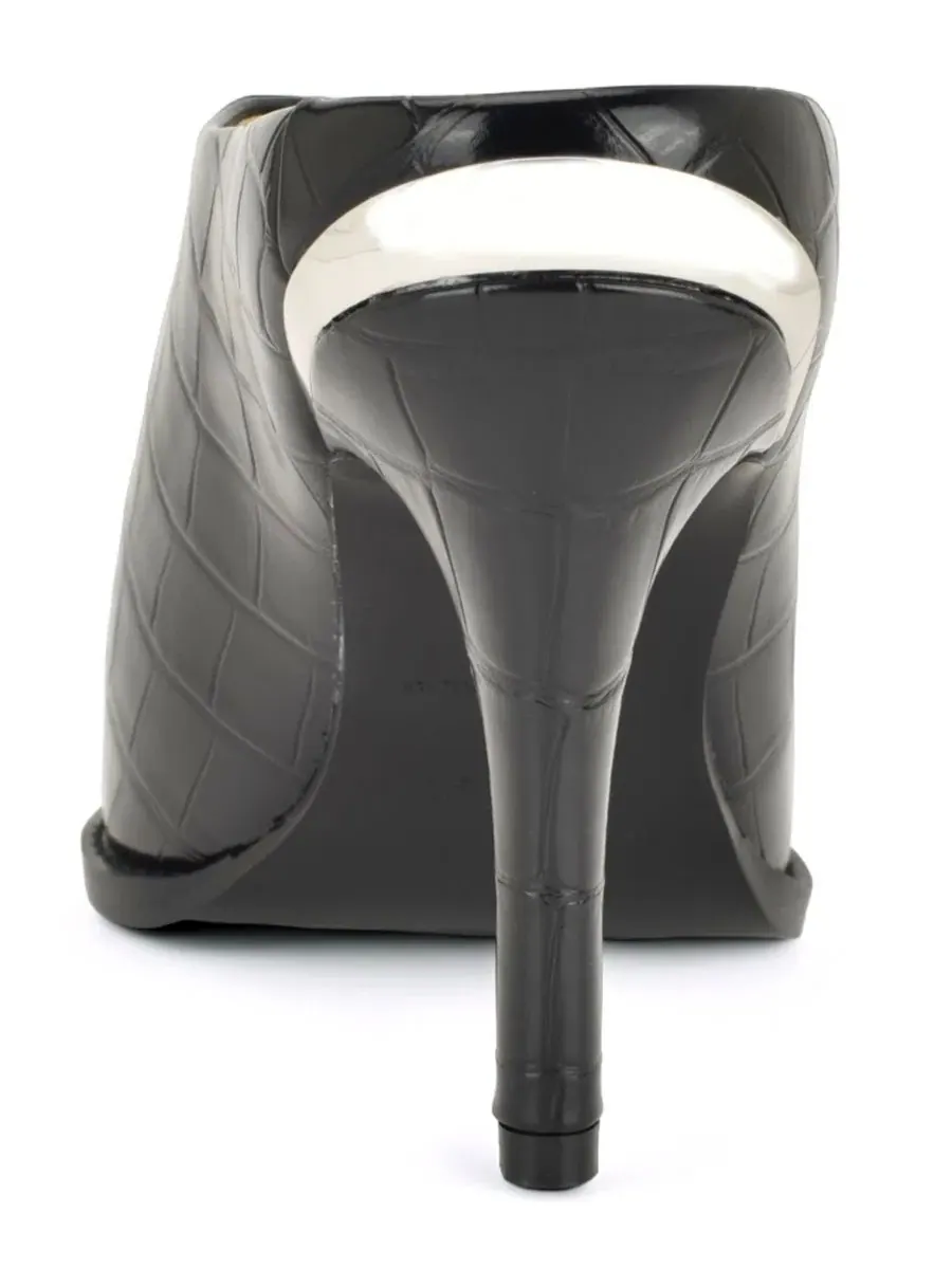 Женские мюли-лодочки на каблуке Reiser Pointed Toe Stiletto Dress Mules Nine West — изображение 3 из 5, черный