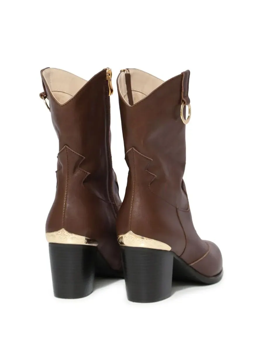Женский ковбойский сапог Dallas Western Boot Belle & Bloom — изображение 3 из 5, шоколад