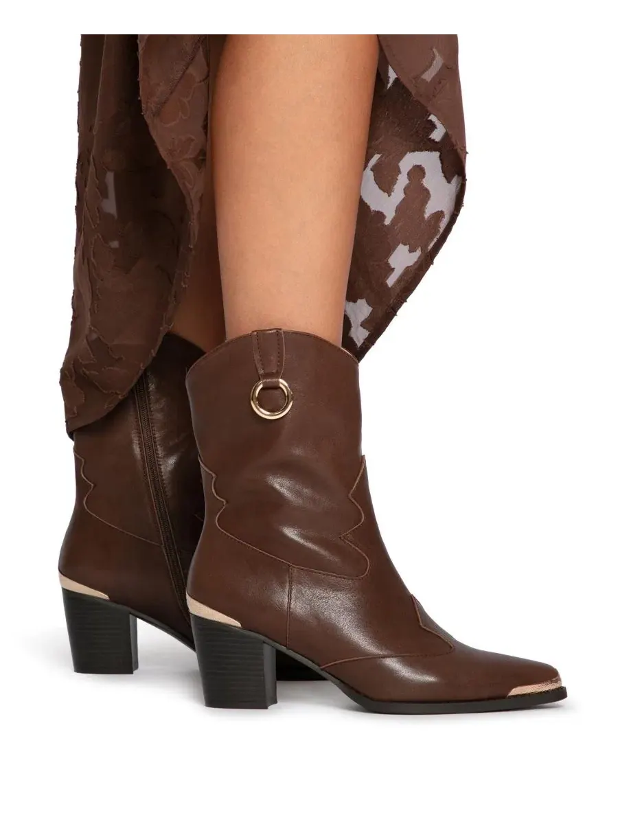 Женский ковбойский сапог Dallas Western Boot Belle & Bloom — изображение 4 из 5, шоколад