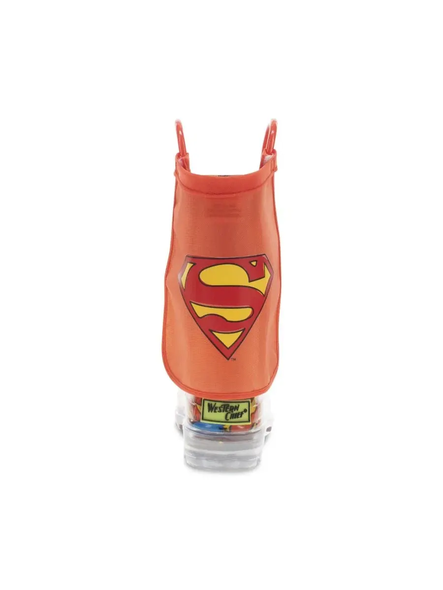 Детский резиновый сапог с подсветкой Superman Lighted Rain Boot Western Chief — изображение 2 из 3, синий