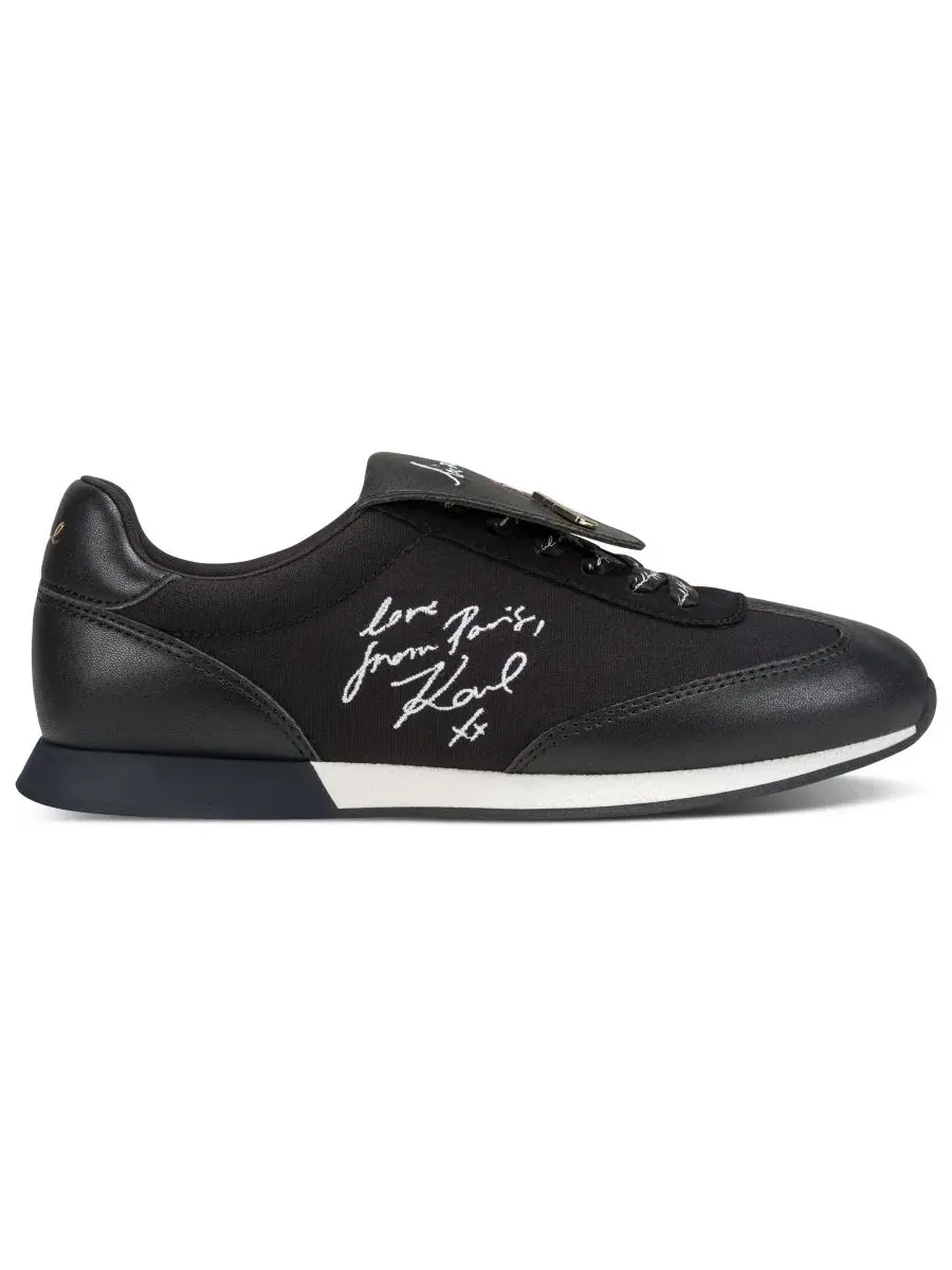 Кроссовки на шнуровке Midwood Lace-Up KARL LAGERFELD PARIS — изображение 2 из 5, черный