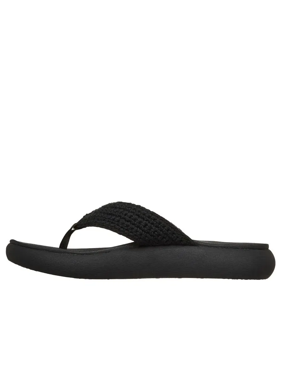 Сандалии-шлепанцы Skechers Relaxed Fit Asana Luxe Valley Chic 2 — изображение 3 из 6, черный