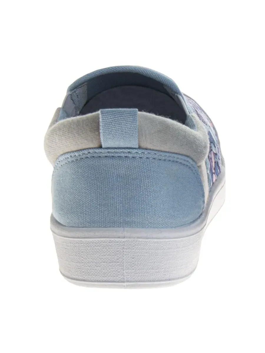 Кеды женские slip-on с принтом Stitch Disney — изображение 3 из 11, синий