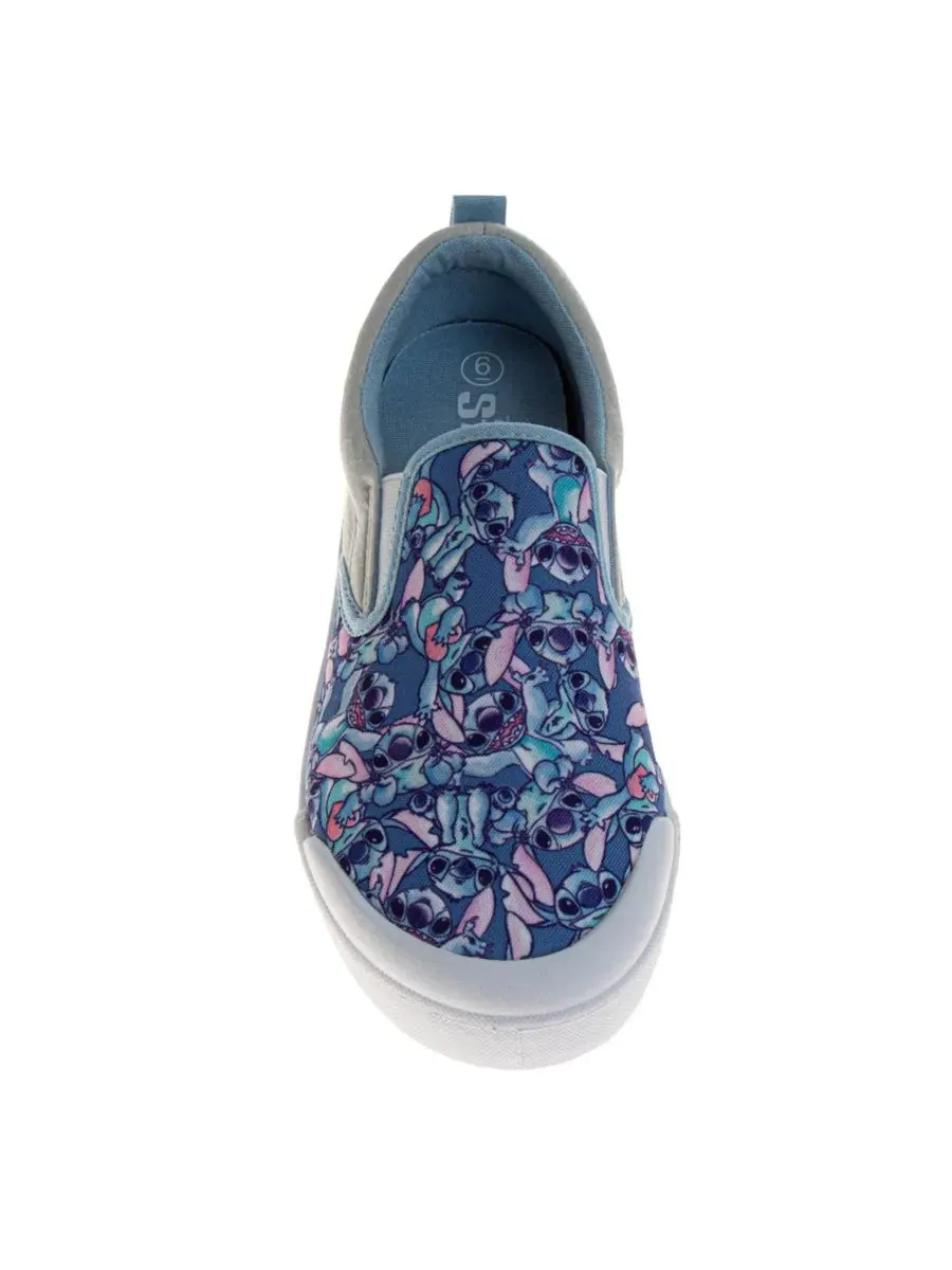 Кеды женские slip-on с принтом Stitch Disney — изображение 5 из 11, синий