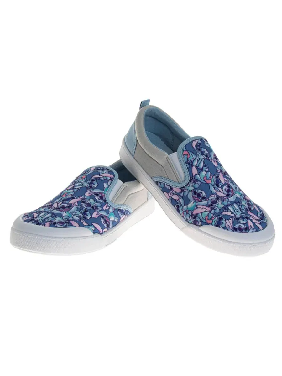 Кеды женские slip-on с принтом Stitch Disney — изображение 8 из 11, синий