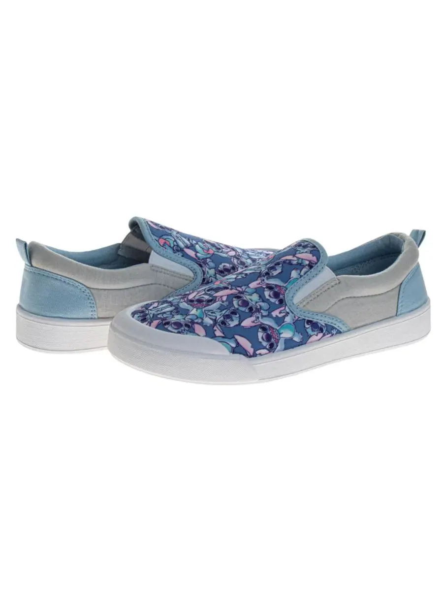 Кеды женские slip-on с принтом Stitch Disney — изображение 9 из 11, синий
