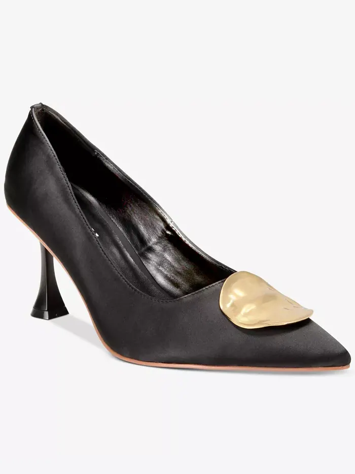 Женские туфли-лодочки Raya с острым носом - доступны расширенные размеры Smash Shoes — черный