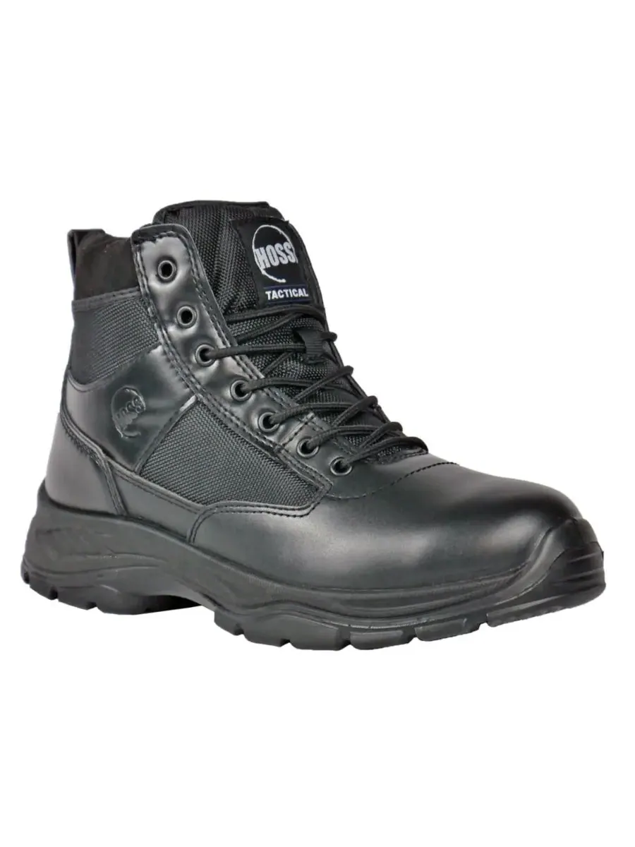Мужские рабочие ботинки HOSS Watchman 6 дюймов с мягким носком и боковой молнией Hoss Boot Company