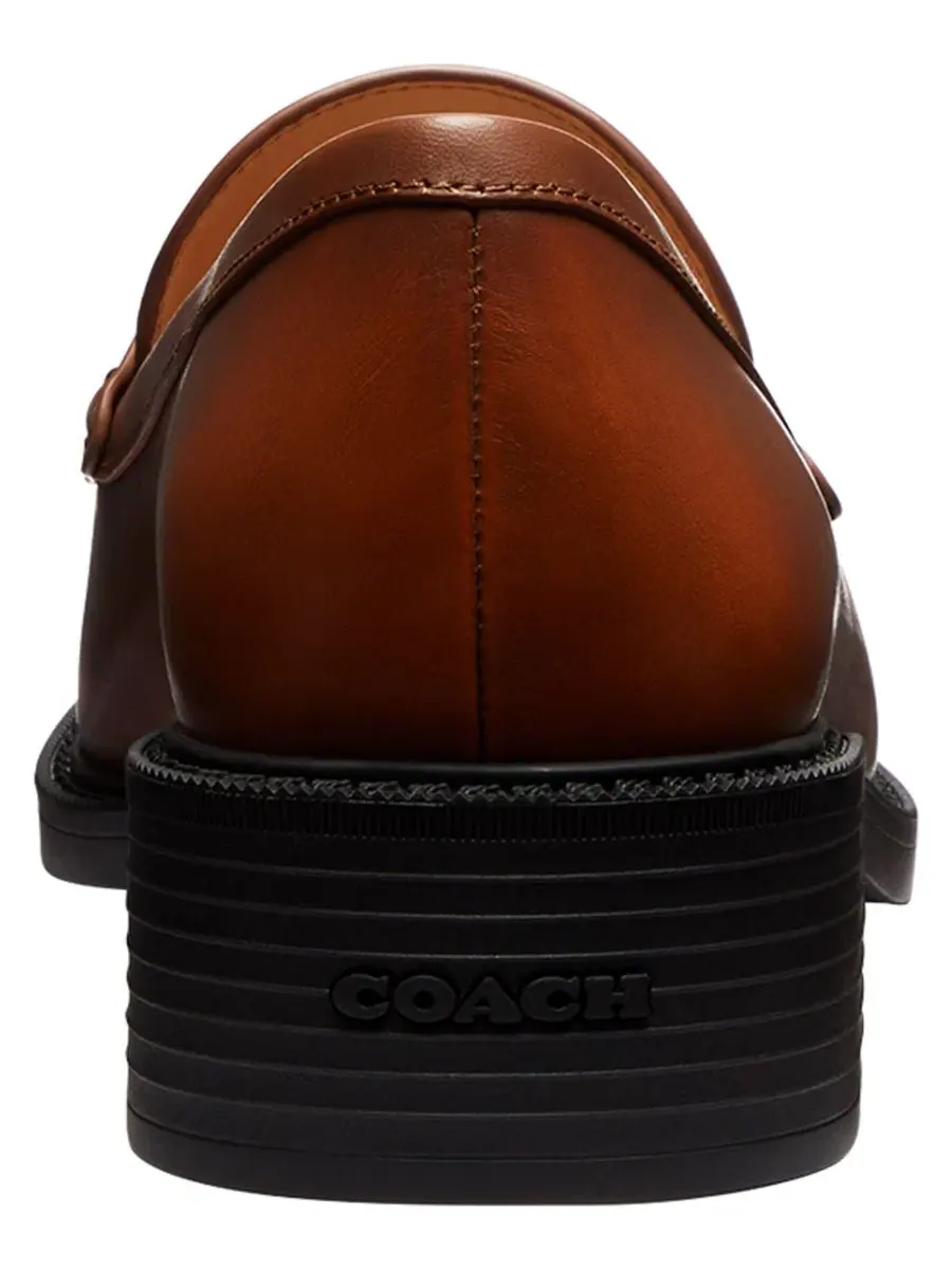 Женские лоферы с острым мысом, кожаные, на каблуке COACH, Saddle Loved Leather — изображение 3 из 6