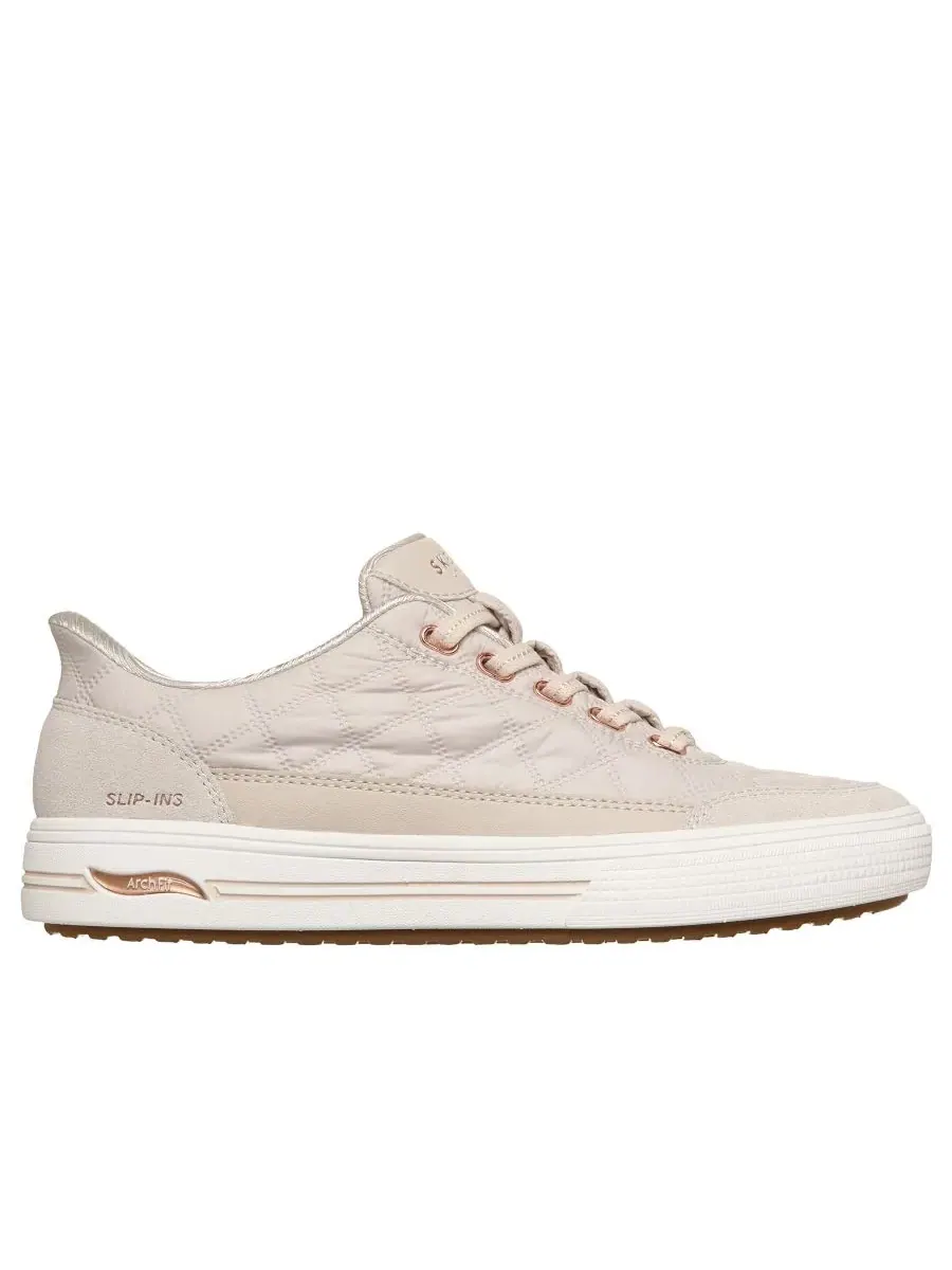 Женские кроссовки Skechers Slip-Ins: Arch Fit Arcade - Cozy Fit Cuddle Steps — изображение 6 из 6, белый