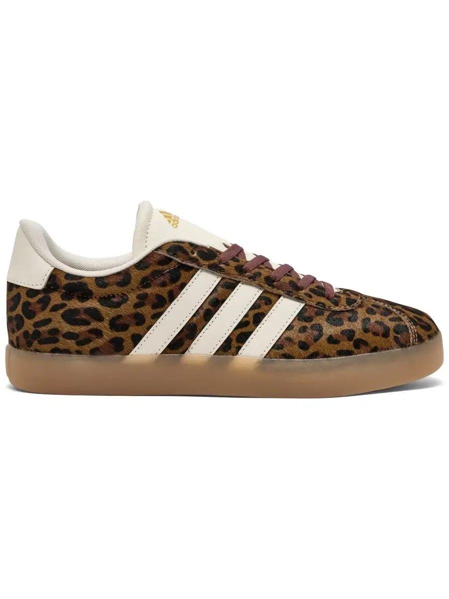Кроссовки детские VL Court 3.0 Lifestyle Adidas — изображение 6 из 6, белый коричневый