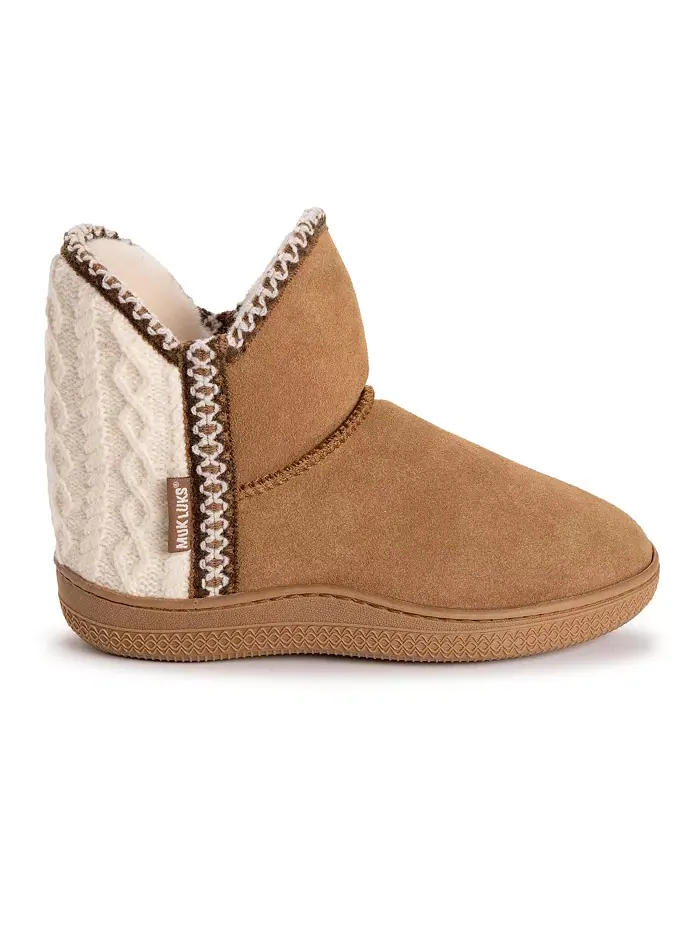 Женские тапочки Amira Paige Muk Luks — изображение 2 из 8, бежевый/бежевый