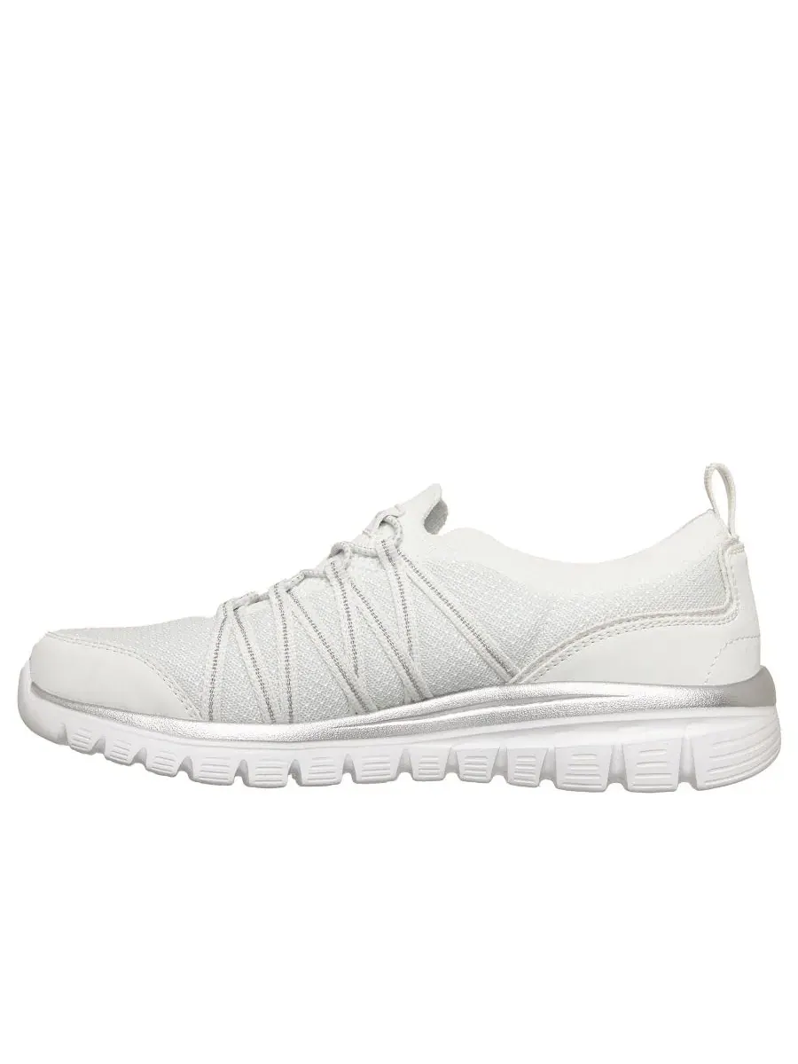 Skechers Женские элегантные повседневные кроссовки Purecrush от Finish Line — изображение 2 из 6, белый серебристый