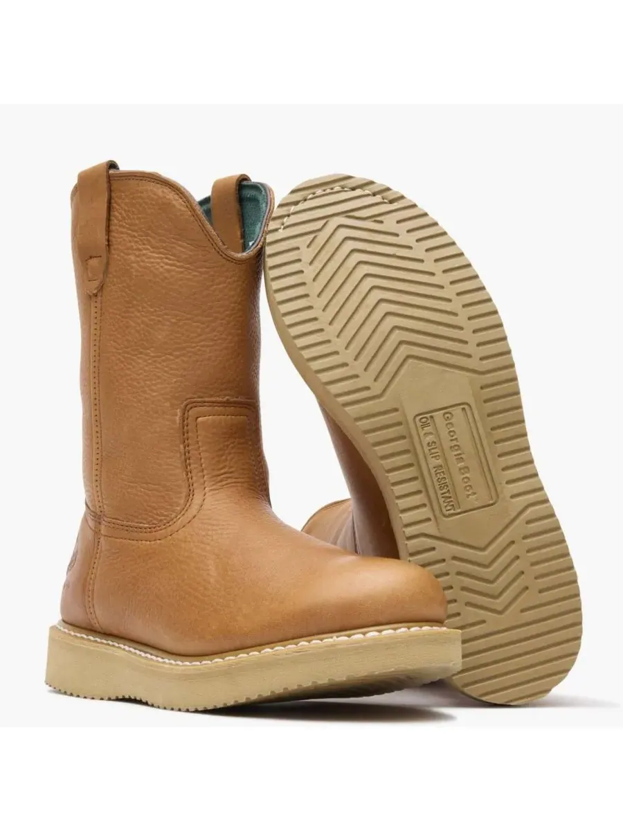 Men's Wedge Work Wellington GEORGIA BOOT, barracuda золото — изображение 3 из 8, золотистый