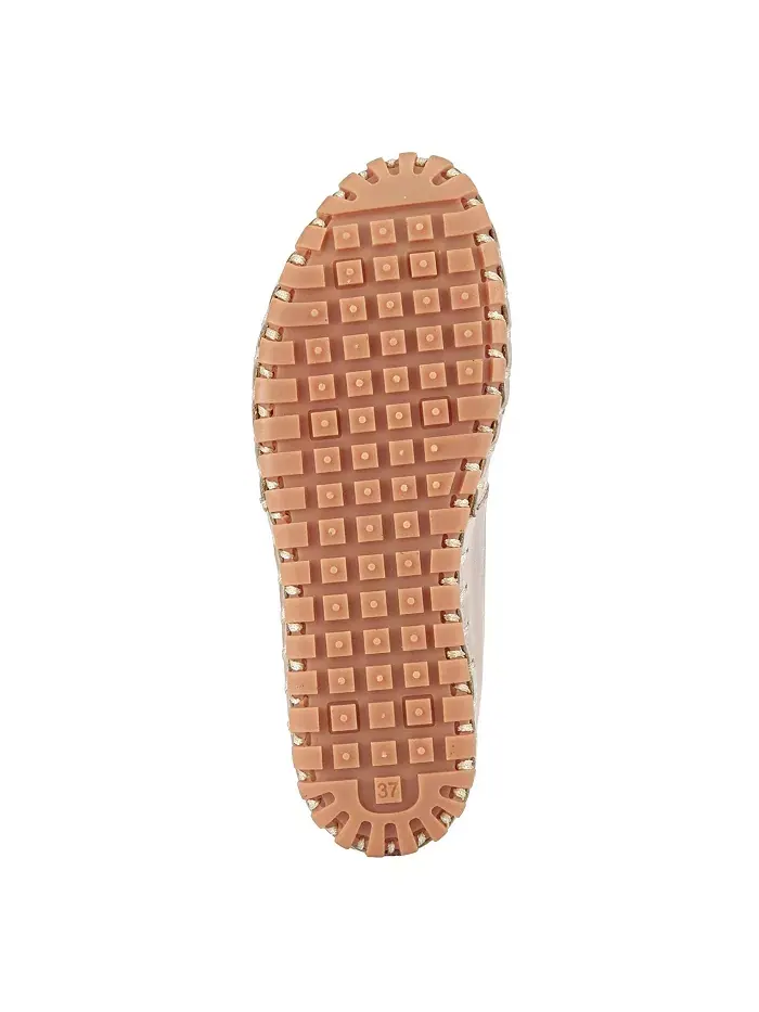 Туфли Kathaleta Leather Slip-On Comfort Flats с V-образной эластичной выемкой, поддержкой свода — изображение 5 из 6, серый