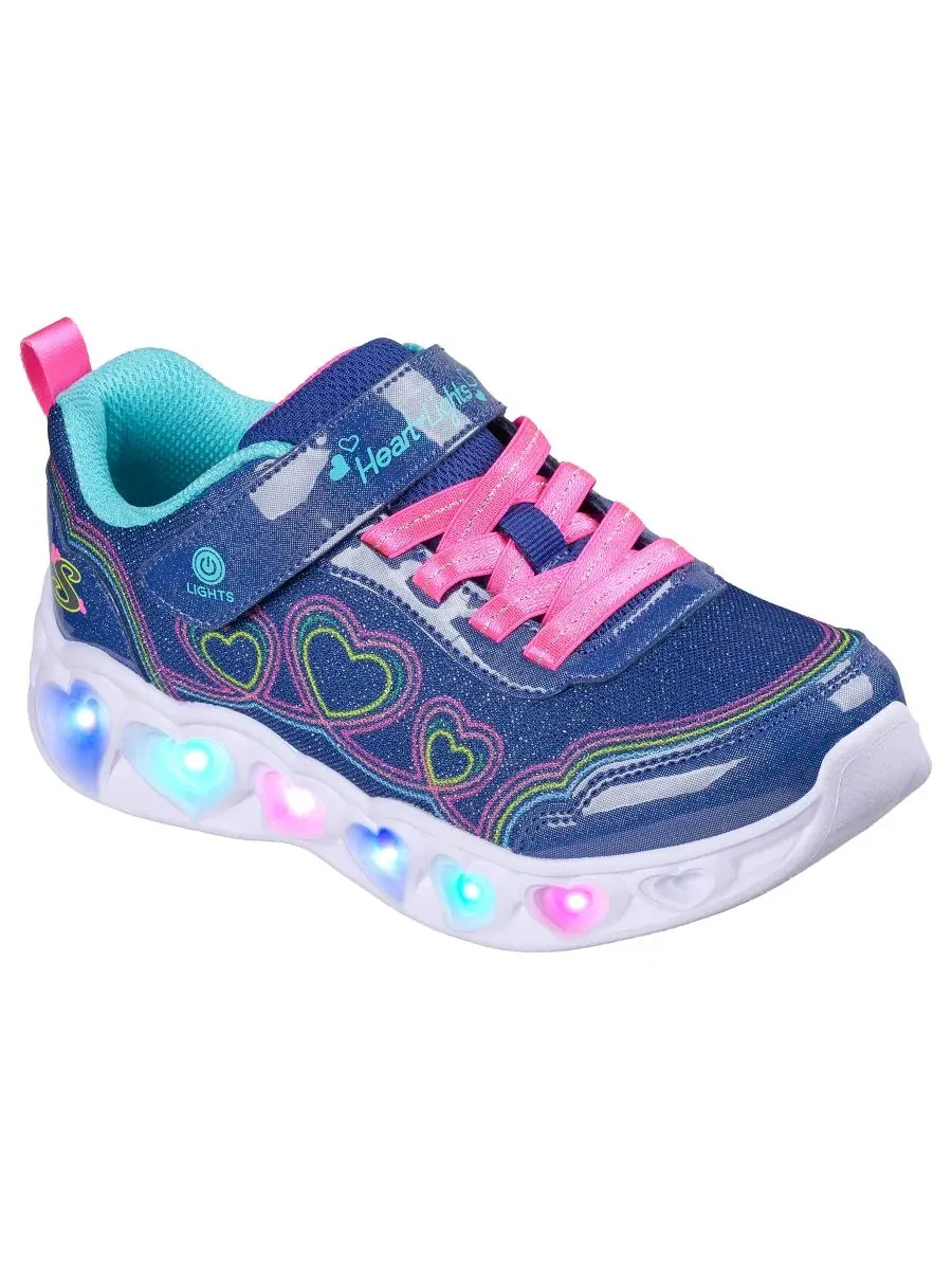 Детские кроссовки со светящейся подошвой Bubble Love Skechers