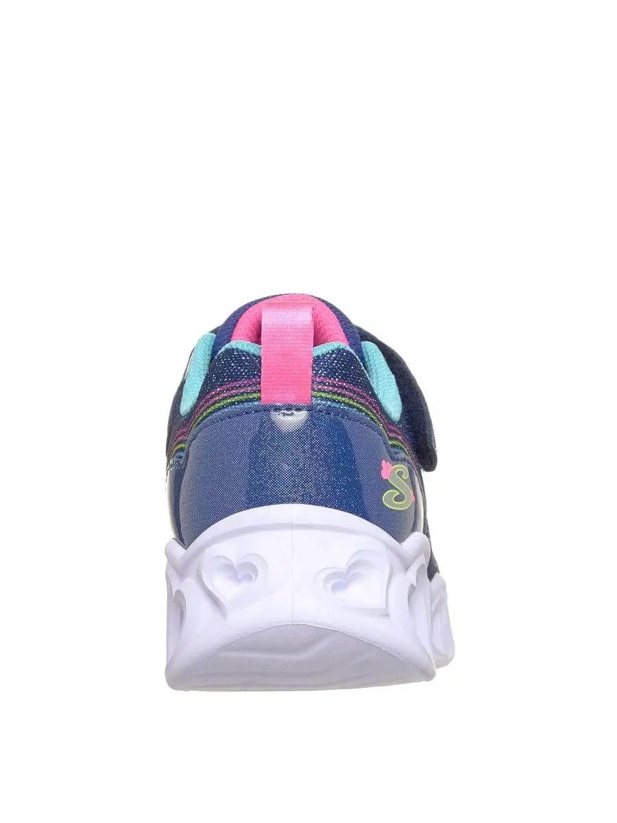 Детские кроссовки со светящейся подошвой Bubble Love Skechers — изображение 4 из 6, темно-синий мульти
