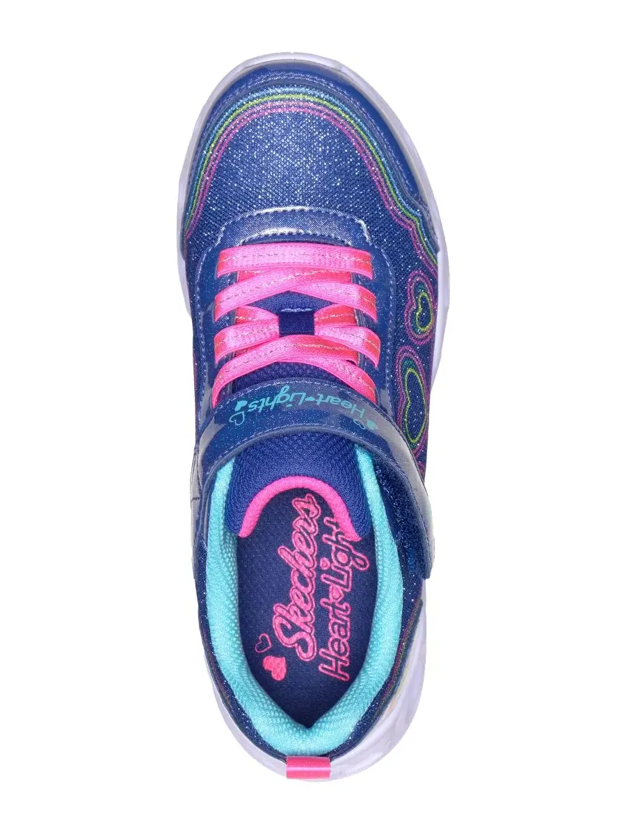 Детские кроссовки со светящейся подошвой Bubble Love Skechers — изображение 5 из 6, темно-синий мульти