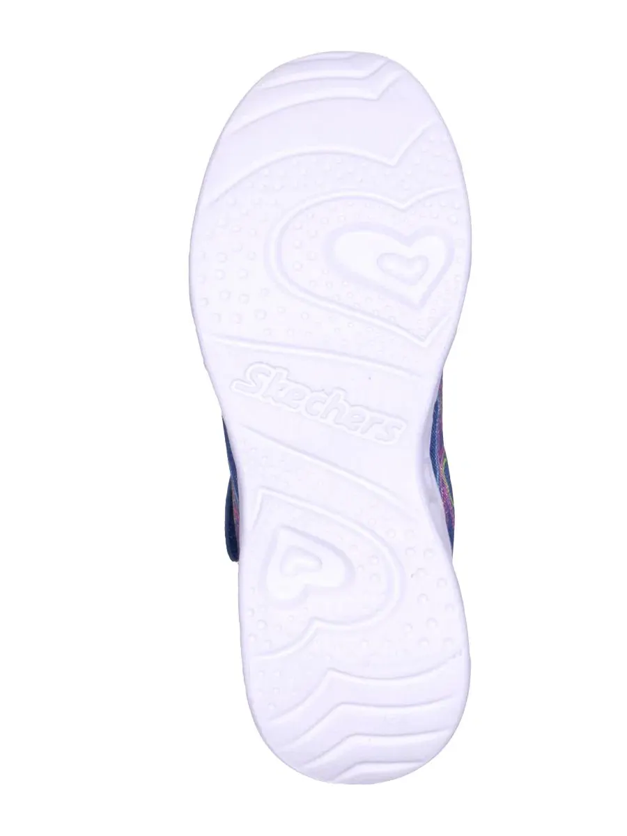 Детские кроссовки со светящейся подошвой Bubble Love Skechers — изображение 6 из 6, темно-синий мульти