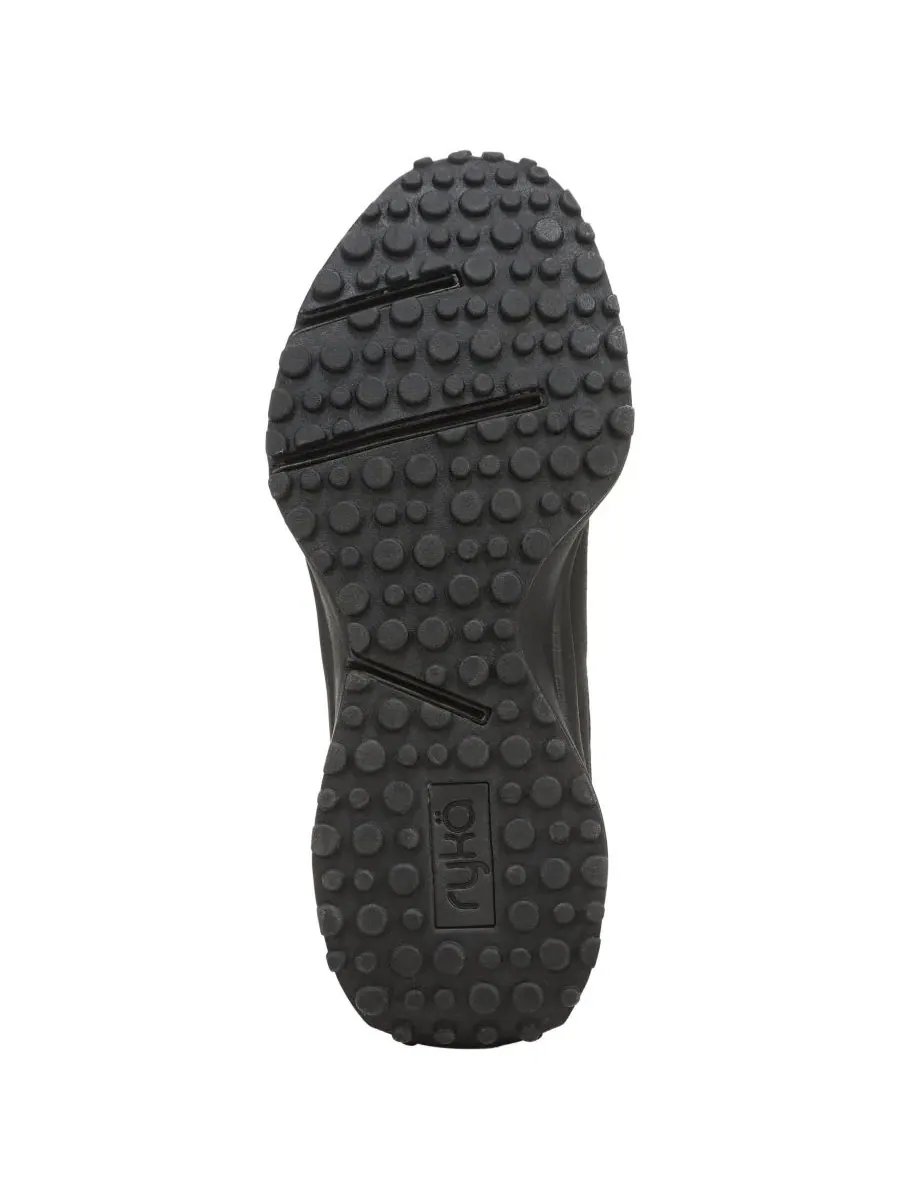 Женские слипоны из сетки с плоской подошвой Jumpstart Knit Running Inspired Ryka — изображение 5 из 5, черный/черный
