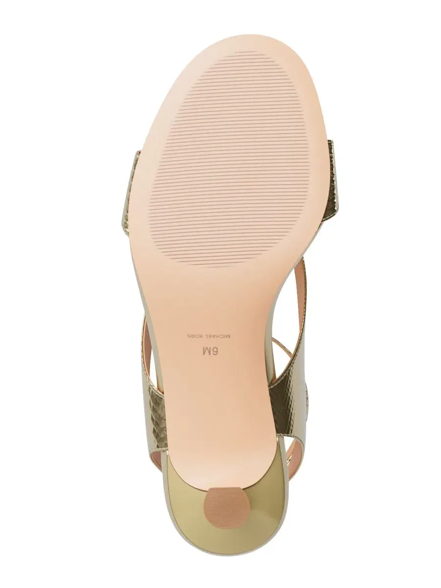Женские сандалии Cherie Strappy Mid Dress Sandals Michael Kors — изображение 5 из 7, бледный золотистый
