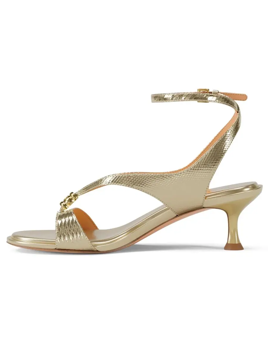 Женские сандалии Cherie Strappy Mid Dress Sandals Michael Kors — изображение 6 из 7, бледный золотистый