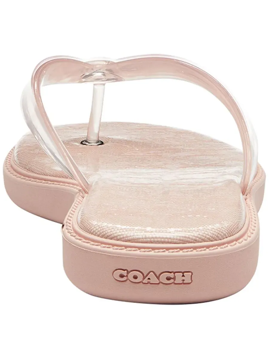 Женские сандалии-слипоны из резины Coach — изображение 3 из 5, розовый