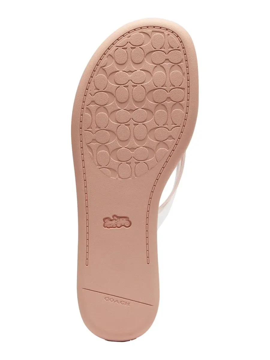 Женские сандалии-слипоны из резины Coach — изображение 5 из 5, розовый
