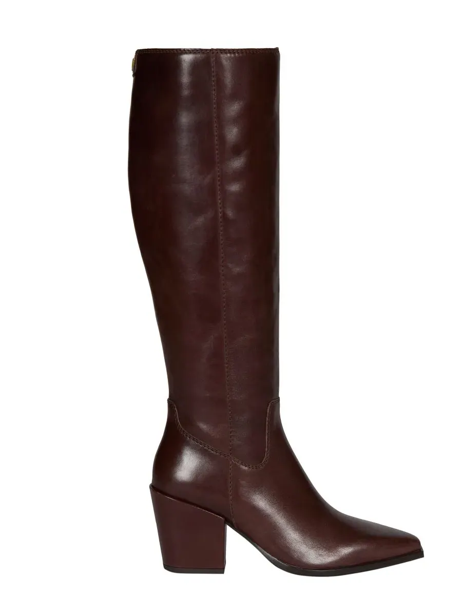 Женские сапоги с широким голенищем Pamlia Wide-Calf Knee-High Western Vince Camuto — изображение 2 из 4, каштан