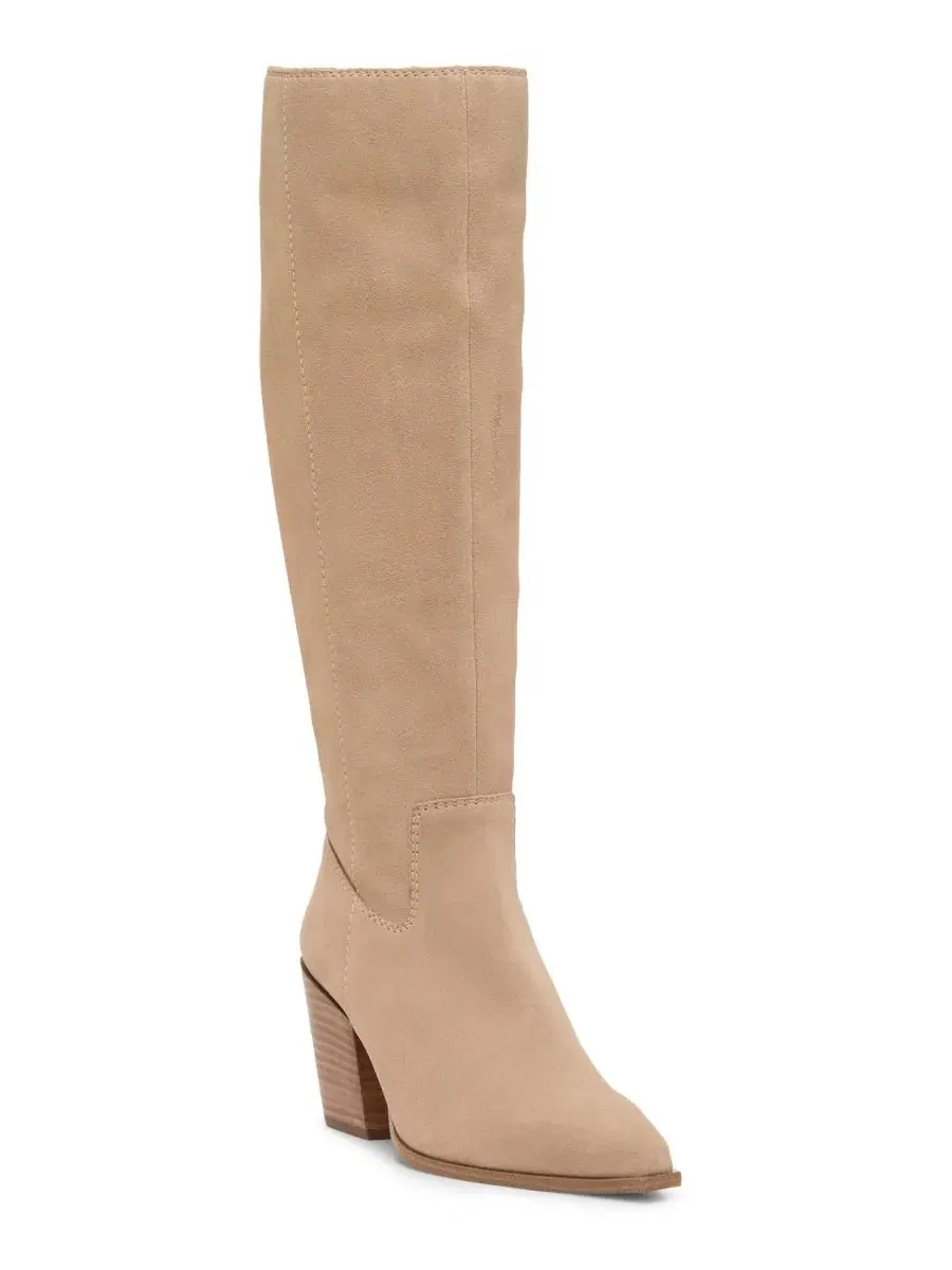 Ботинки женские с широким голенищем, модель Pamlia Vince Camuto, Tortilla Suede — изображение 1 из 5
