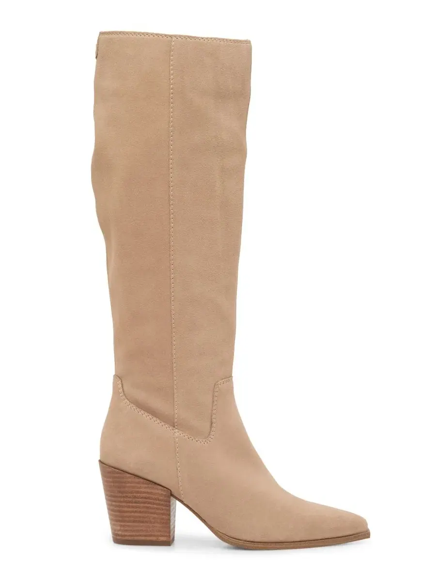 Ботинки женские с широким голенищем, модель Pamlia Vince Camuto, Tortilla Suede — изображение 2 из 5