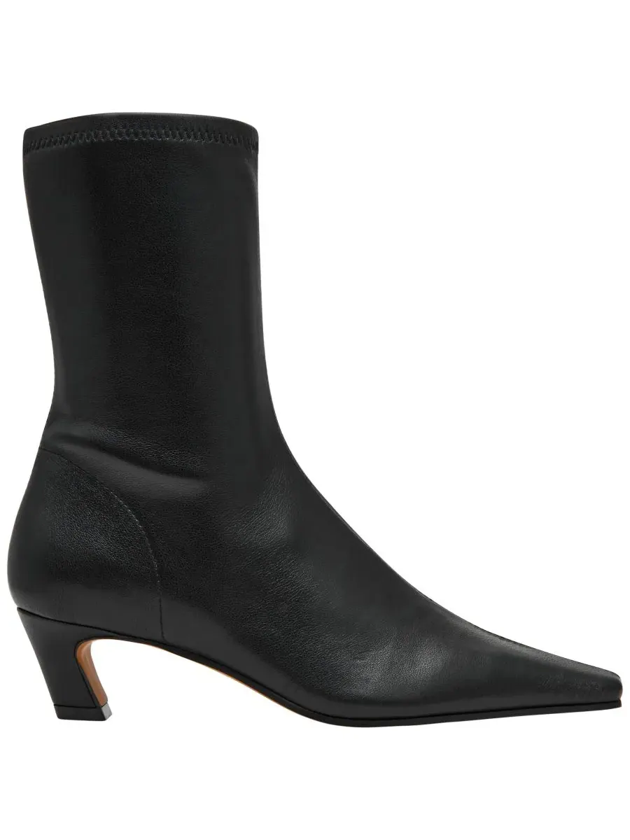 Ботильоны на каблуке-рюмочке Kimmens Kitten Heel Sock Booties Steve Madden — изображение 2 из 7, черный