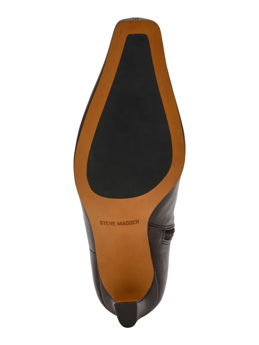 Ботильоны на каблуке-киттен с квадратным мысом, модель Kimmens Steve Madden — изображение 5 из 7, эспрессо