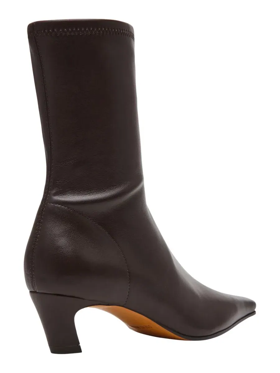 Ботильоны на каблуке-киттен с квадратным мысом, модель Kimmens Steve Madden — изображение 6 из 7, эспрессо