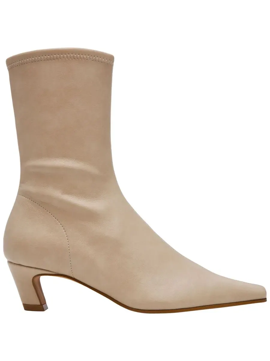Ботильоны с каблуком-рюмочкой, с квадратным мысом Steve Madden, Toasted Marshmallow — изображение 2 из 7