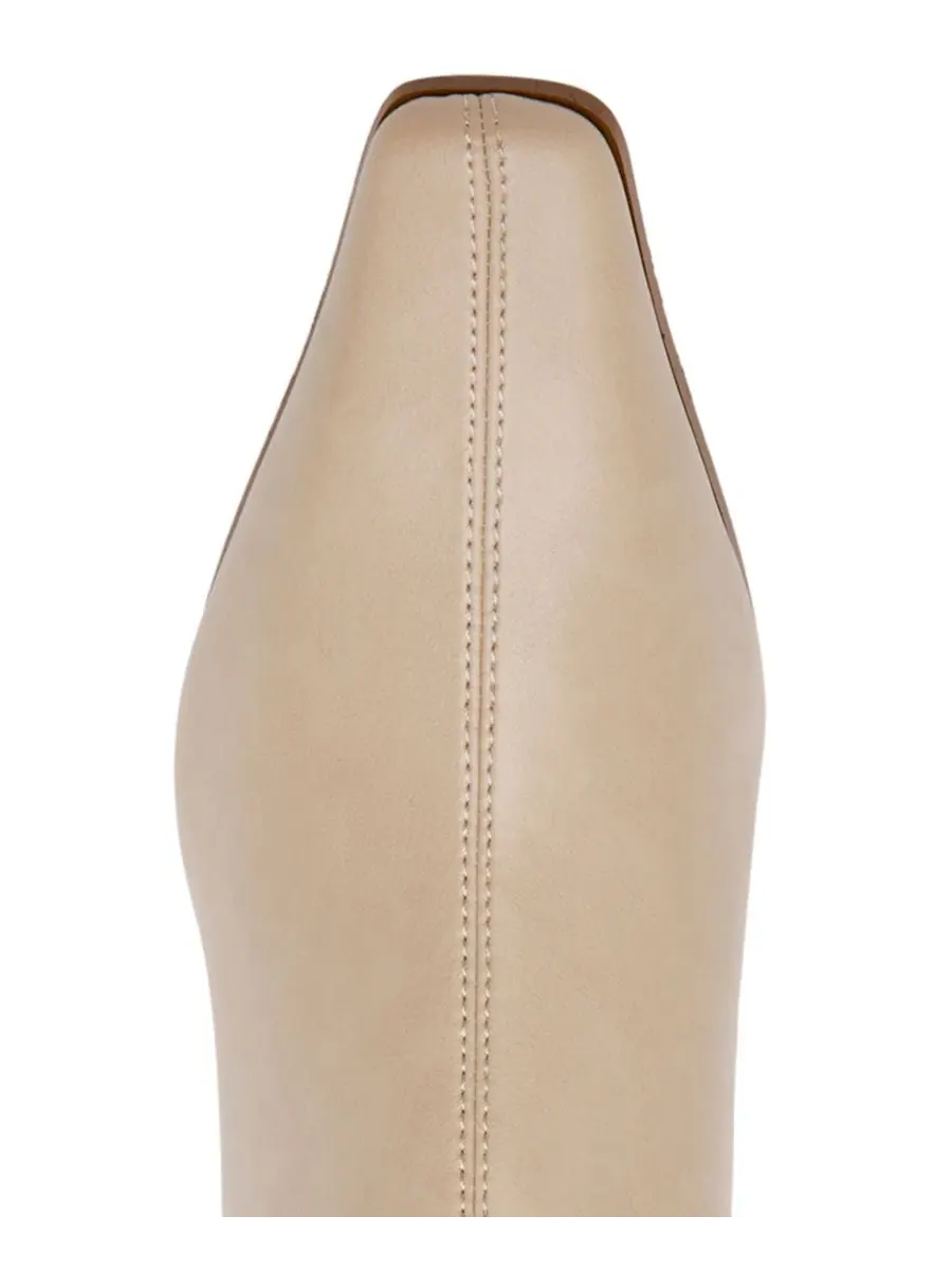 Ботильоны с каблуком-рюмочкой, с квадратным мысом Steve Madden, Toasted Marshmallow — изображение 4 из 7