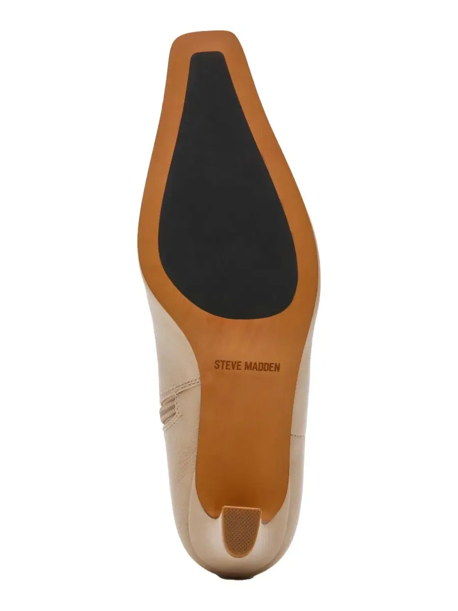 Ботильоны с каблуком-рюмочкой, с квадратным мысом Steve Madden, Toasted Marshmallow — изображение 5 из 7