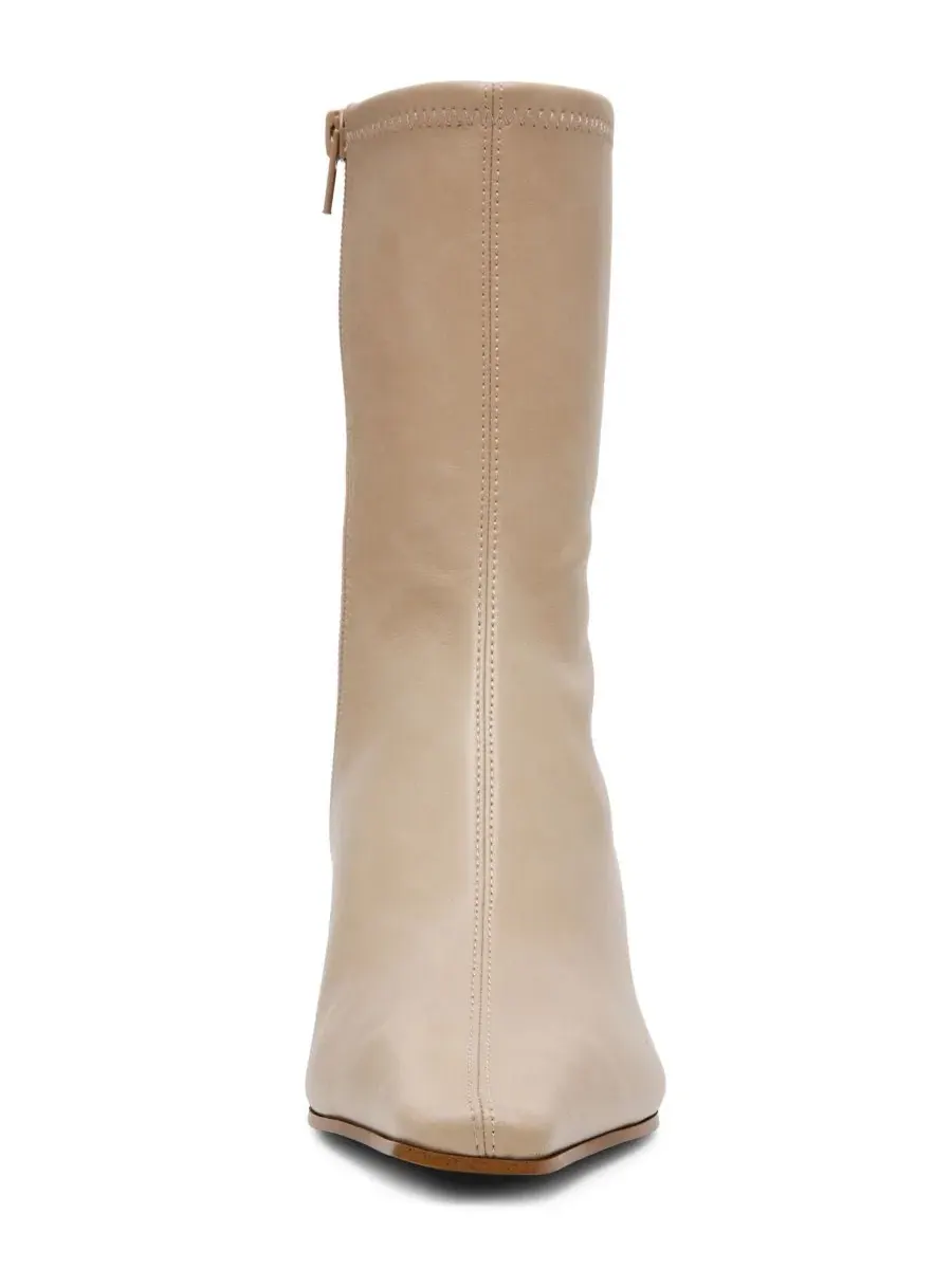 Ботильоны с каблуком-рюмочкой, с квадратным мысом Steve Madden, Toasted Marshmallow — изображение 6 из 7