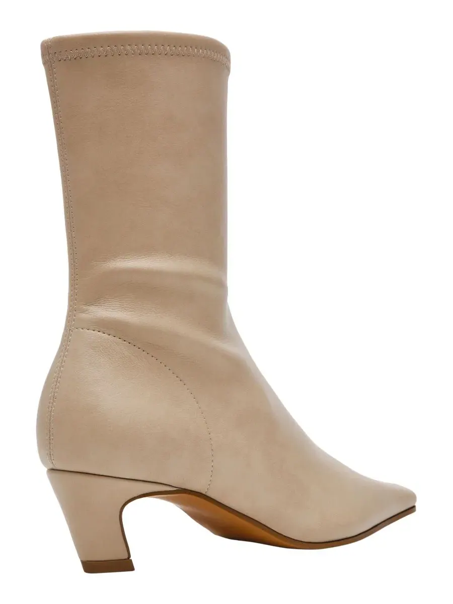 Ботильоны с каблуком-рюмочкой, с квадратным мысом Steve Madden, Toasted Marshmallow — изображение 7 из 7