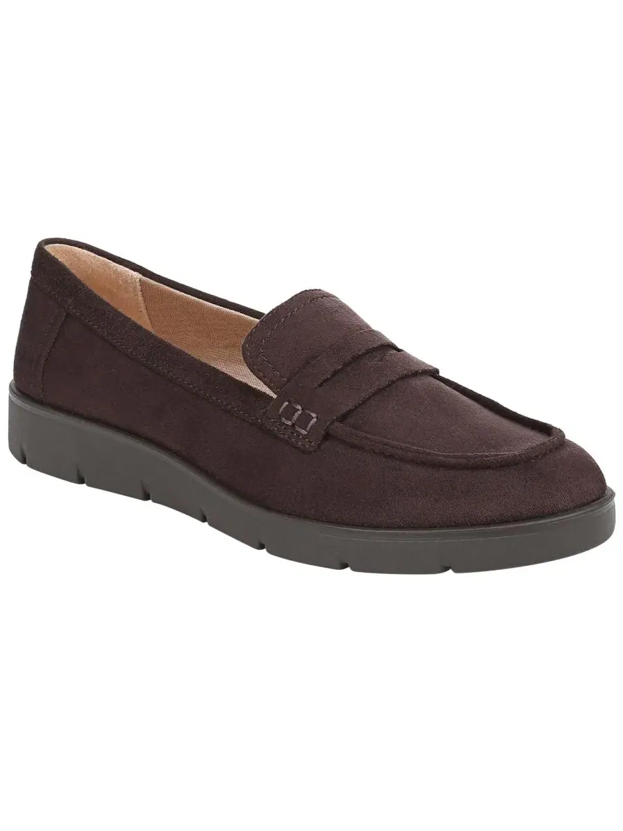 Лоферы женские с круглым носком LifeStride, Dark Chocolate Microsuede
