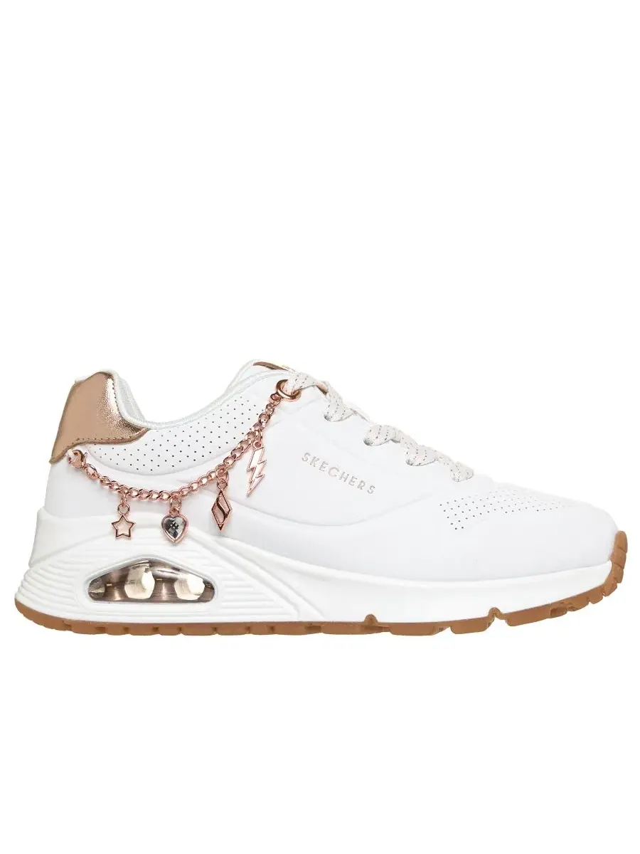 Кроссовки с принтом She's Charming Skechers — изображение 3 из 6, белый розовый золотистый