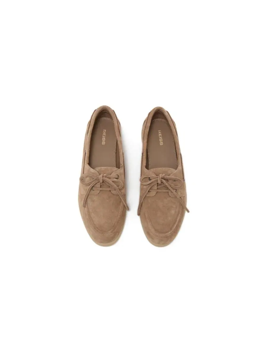 Лоферы Lola из замши, бренд REISS — изображение 2 из 5, тауп