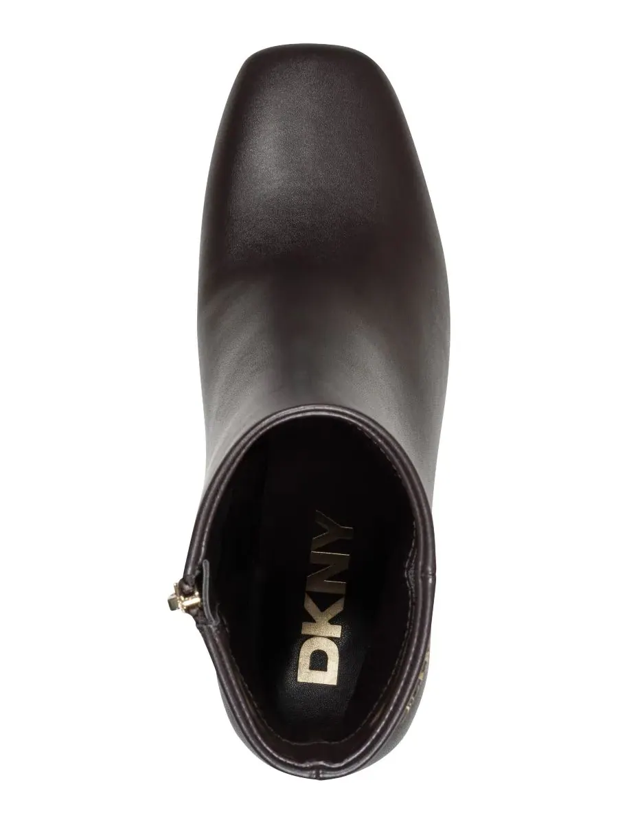 Ботильоны на каблуке Celisha DKNY — изображение 3 из 5, коричневый/золотистый