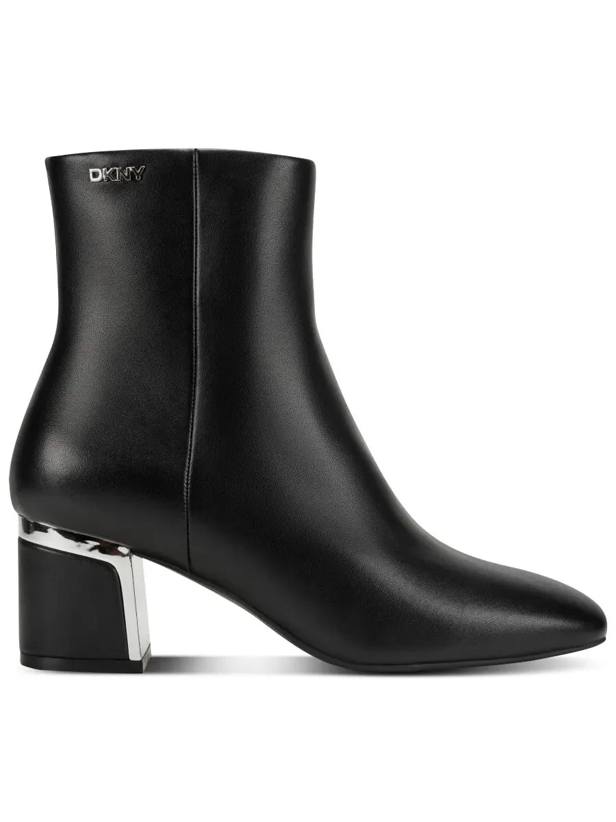Ботильоны на каблуке Celisha DKNY — изображение 4 из 5, черный/серебристый
