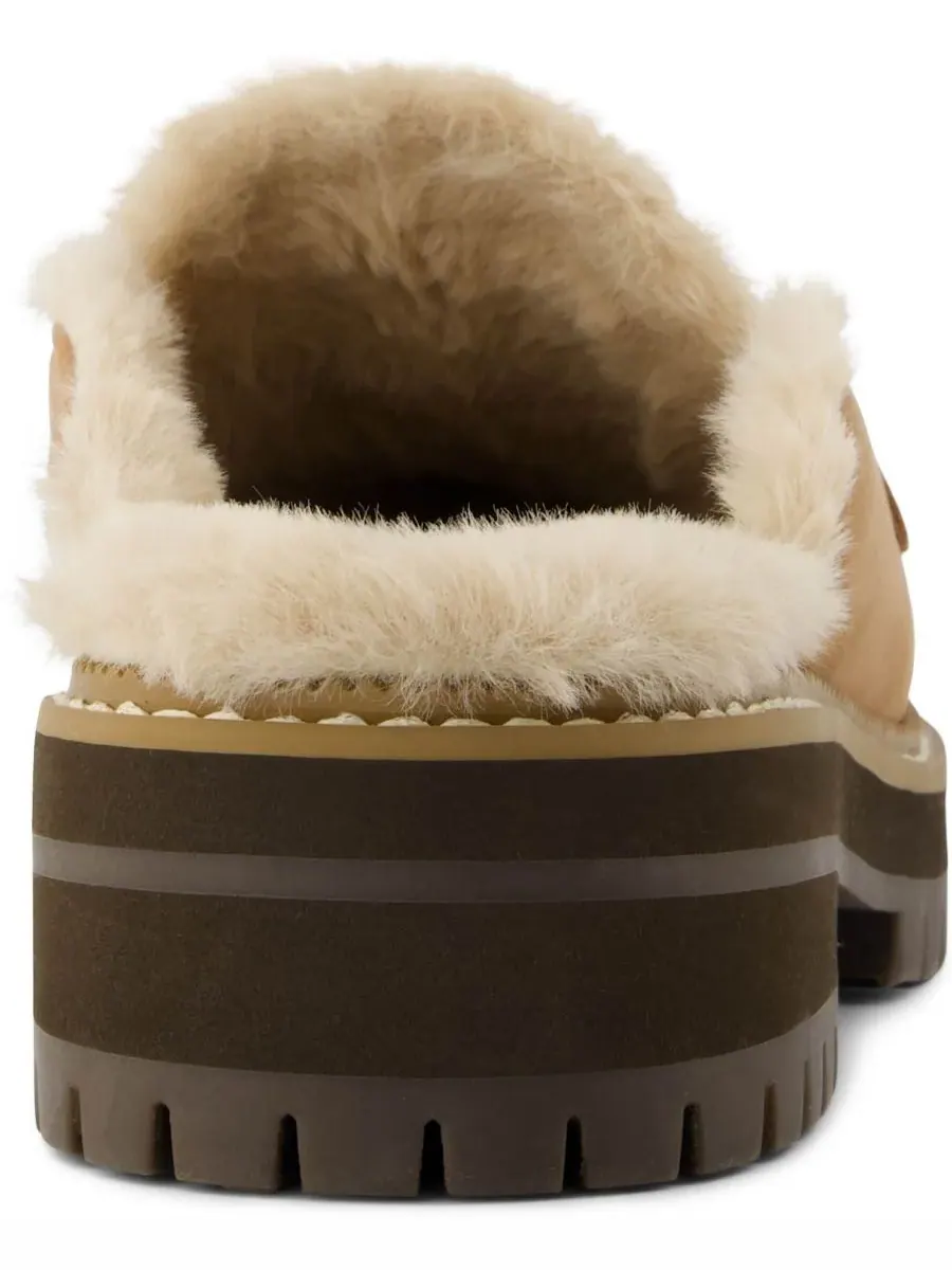Женские лоферы-мюли Cara Cozy с массивной подошвой TOMS — изображение 2 из 5, коричневый