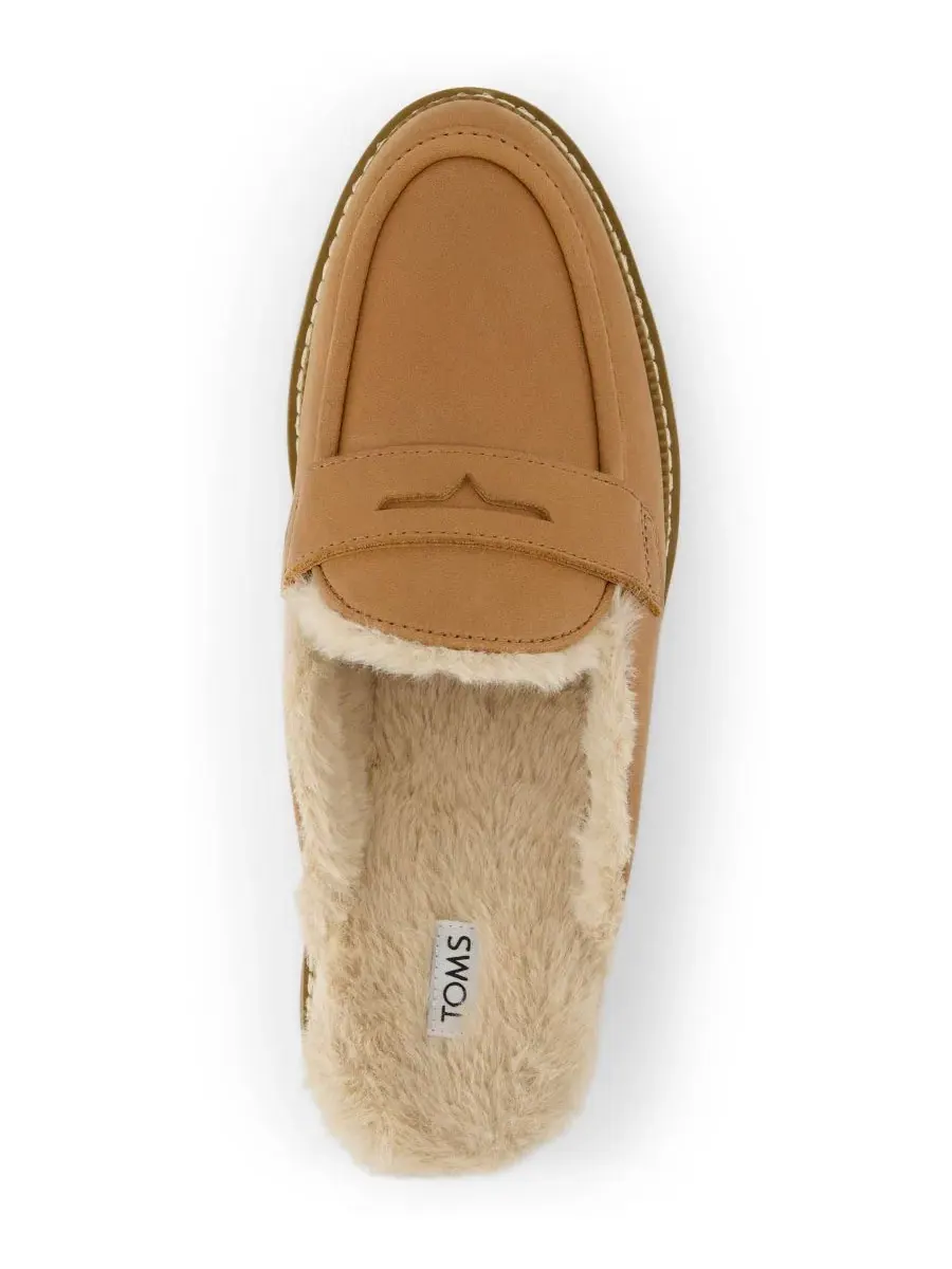 Женские лоферы-мюли Cara Cozy с массивной подошвой TOMS — изображение 4 из 5, коричневый