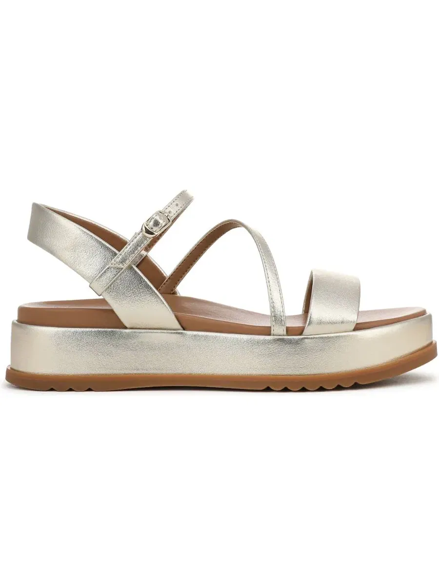 Босоножки на платформе с ремешками Zayda Naturalizer, Champagne Faux Leather — изображение 2 из 5