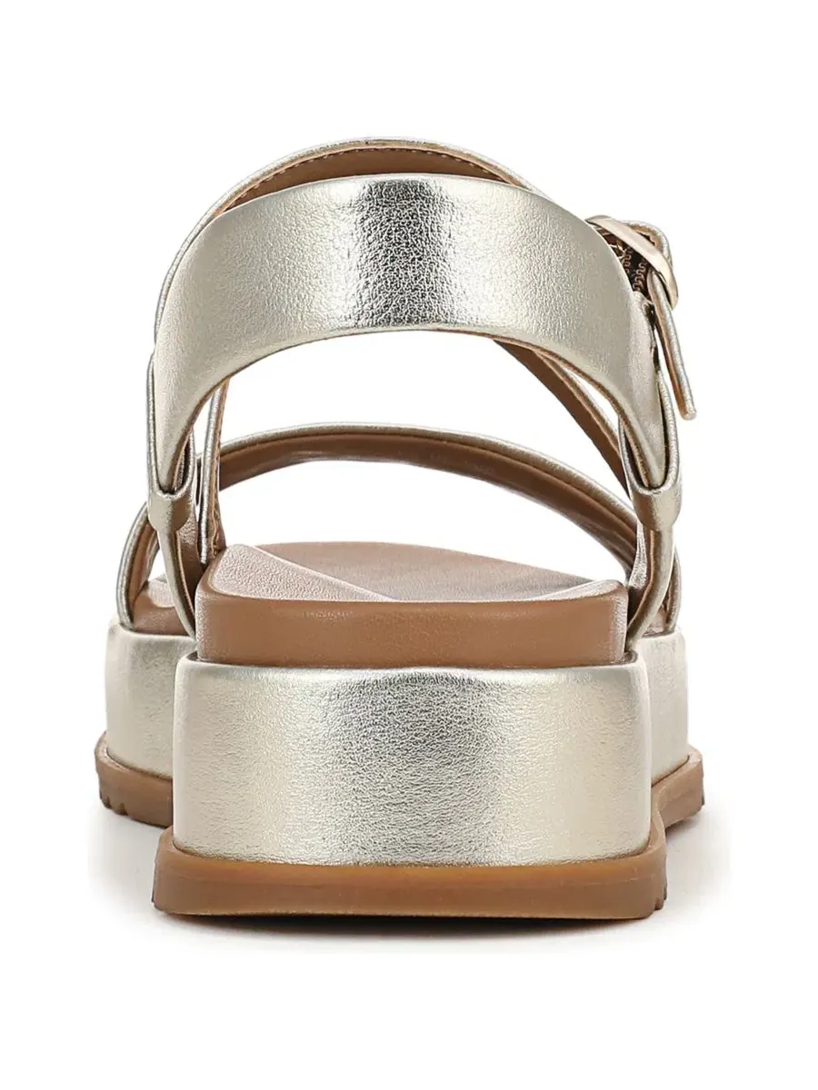 Босоножки на платформе с ремешками Zayda Naturalizer, Champagne Faux Leather — изображение 3 из 5