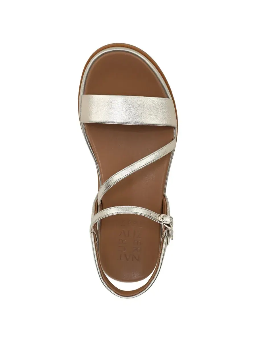 Босоножки на платформе с ремешками Zayda Naturalizer, Champagne Faux Leather — изображение 4 из 5
